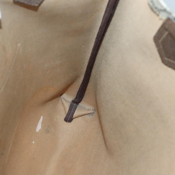 GUCCI GG Supreme Web Sherry Line Tote Bag PVC Beige Red Green Auth SW957