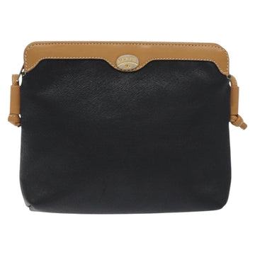 GUCCI Shoulder Bag Leather Black Auth SW966 - 0