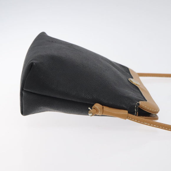 GUCCI Shoulder Bag Leather Black Auth SW966