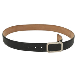 GUCCI GG Canvas Guccissima Belt Leather 40.9"" Black Auth SW970