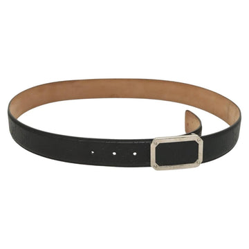 GUCCI GG Canvas Guccissima Belt Leather 40.9"" Black Auth SW970