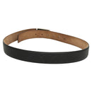 GUCCI GG Canvas Guccissima Belt Leather 40.9"" Black Auth SW970-3