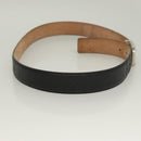 GUCCI GG Canvas Guccissima Belt Leather 40.9"" Black Auth SW970-5