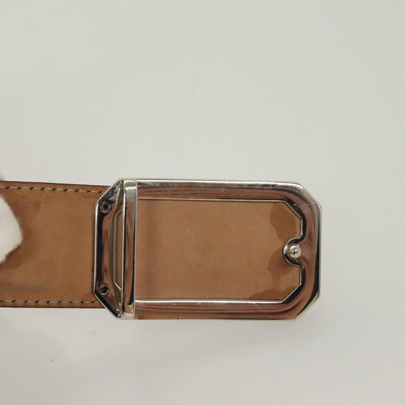 GUCCI GG Canvas Guccissima Belt Leather 40.9"" Black Auth SW970