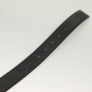 GUCCI GG Canvas Guccissima Belt Leather 40.9"" Black Auth SW970-8