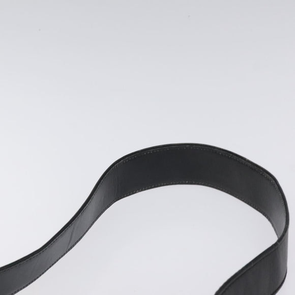 GUCCI Shoulder Bag Leather Black Gold Auth SW972