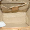 GUCCI Hand Bag Leather 2way Beige Gold 000 781 0235 Auth SW973-15