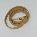 GUCCI Hand Bag Leather 2way Beige Gold 000 781 0235 Auth SW973-20