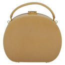 GUCCI Hand Bag Leather 2way Beige Gold 000 781 0235 Auth SW973-3