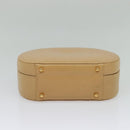 GUCCI Hand Bag Leather 2way Beige Gold 000 781 0235 Auth SW973-9