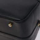 GUCCI Bamboo Hand Bag Leather Black Gold 013 122 2491 Auth SW974-10