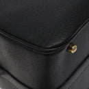 GUCCI Bamboo Hand Bag Leather Black Gold 013 122 2491 Auth SW974-11