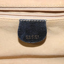 GUCCI Bamboo Hand Bag Leather Black Gold 013 122 2491 Auth SW974-17