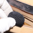 GUCCI Bamboo Hand Bag Leather Black Gold 013 122 2491 Auth SW974-22