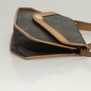 Christian Dior Honeycomb Canvas Hand Bag PVC 2way Black Gold Auth SW977-3