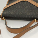 Christian Dior Honeycomb Canvas Hand Bag PVC 2way Black Gold Auth SW977-6
