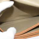 Christian Dior Honeycomb Canvas Shoulder Bag PVC Beige Gold Auth SW979-18