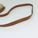 Christian Dior Honeycomb Canvas Shoulder Bag PVC Beige Gold Auth SW979-7