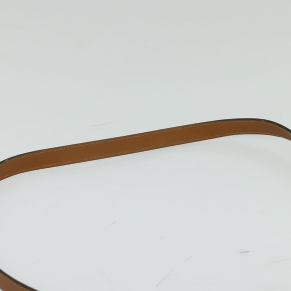 Christian Dior Honeycomb Canvas Shoulder Bag PVC Beige Gold Auth SW979