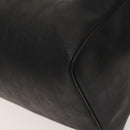 Christian Dior Trotter Canvas Boston Bag Black Gold Auth SW984-9