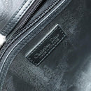 Christian Dior Trotter Canvas Boston Bag Black Gold Auth SW984-20