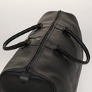 Christian Dior Trotter Canvas Boston Bag Black Gold Auth SW984-6