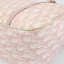 Christian Dior Trotter Canvas Romantic Tote Bag PVC Pink Silver Auth SW986-15
