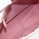 Christian Dior Trotter Canvas Romantic Tote Bag PVC Pink Silver Auth SW986-11
