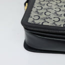 CELINE C Sulky Shoulder Bag Canvas Navy Gold Auth SW991-14