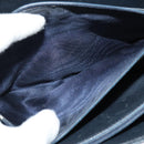 CELINE C Sulky Shoulder Bag Canvas Navy Gold Auth SW991-21