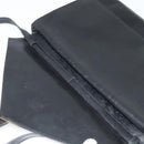 LOEWE Shoulder Bag Leather Black Gold Auth SW994-9