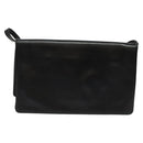 LOEWE Shoulder Bag Leather Black Gold Auth SW994-2
