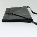 LOEWE Shoulder Bag Leather Black Gold Auth SW994-4