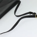 LOEWE Shoulder Bag Leather Black Gold Auth SW994-7