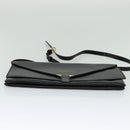 LOEWE Shoulder Bag Leather Black Gold Auth SW994-5