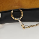 Chloe Fay Shoulder Bag Leather Suede Navy Gold Auth SW999-9