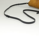 Chloe Fay Shoulder Bag Leather Suede Navy Gold Auth SW999-7