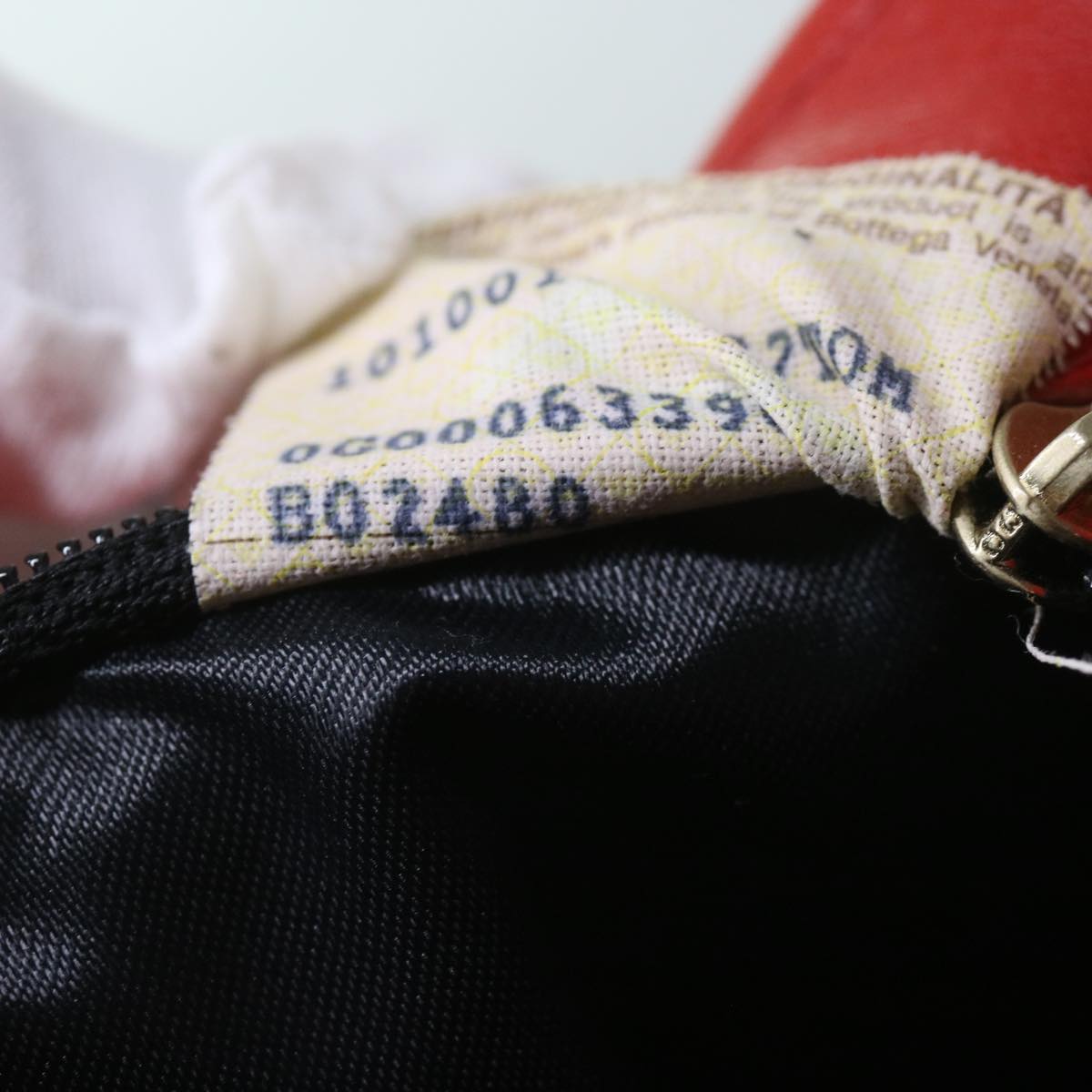 BOTTEGAVENETA INTRECCIATO Shoulder Bag Leather Orange Auth tb1036