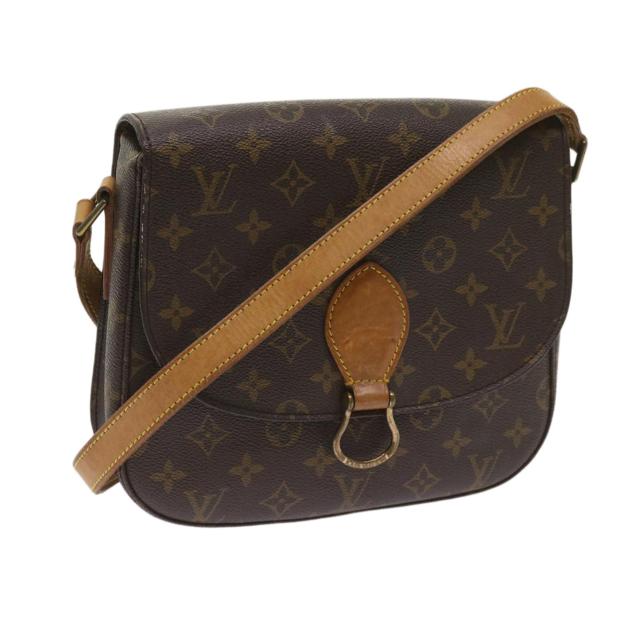 LOUIS VUITTON Monogram Saint Cloud GM Shoulder Bag M51242 LV Auth tb1043