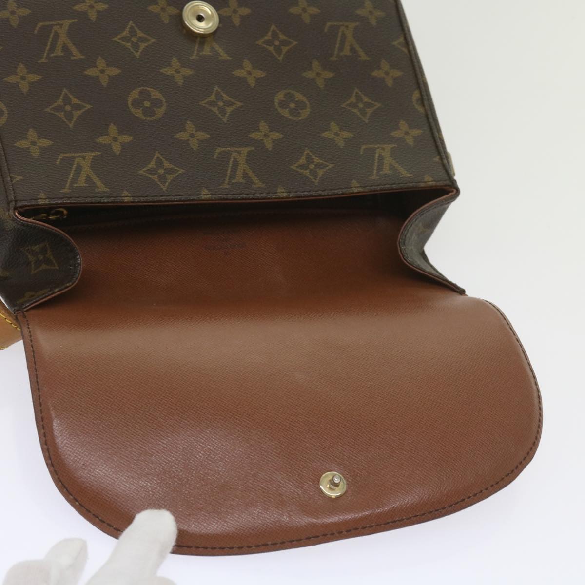 LOUIS VUITTON Monogram Saint Cloud GM Shoulder Bag M51242 LV Auth tb1043