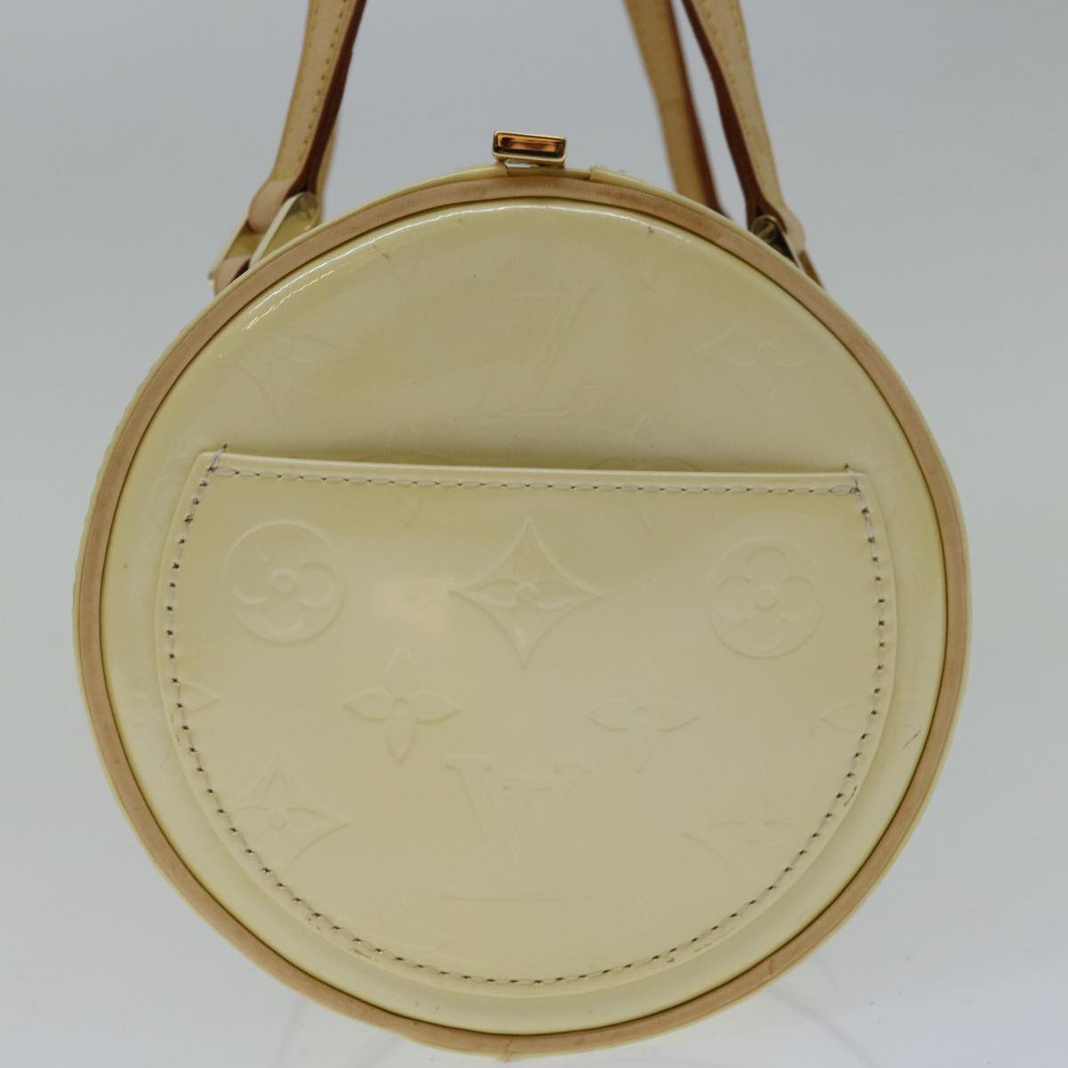 LOUIS VUITTON Monogram Vernis Bedford Hand Bag Perle M91006 LV Auth tb1051