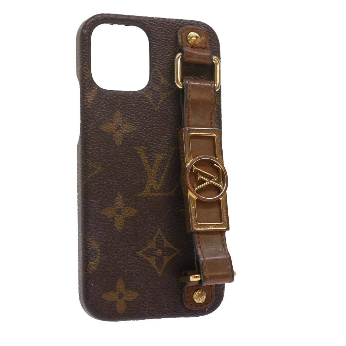 LOUIS VUITTON Monogram iPhone12 12PRO Bumper Dauphine Case M69782 LV Auth tb1061