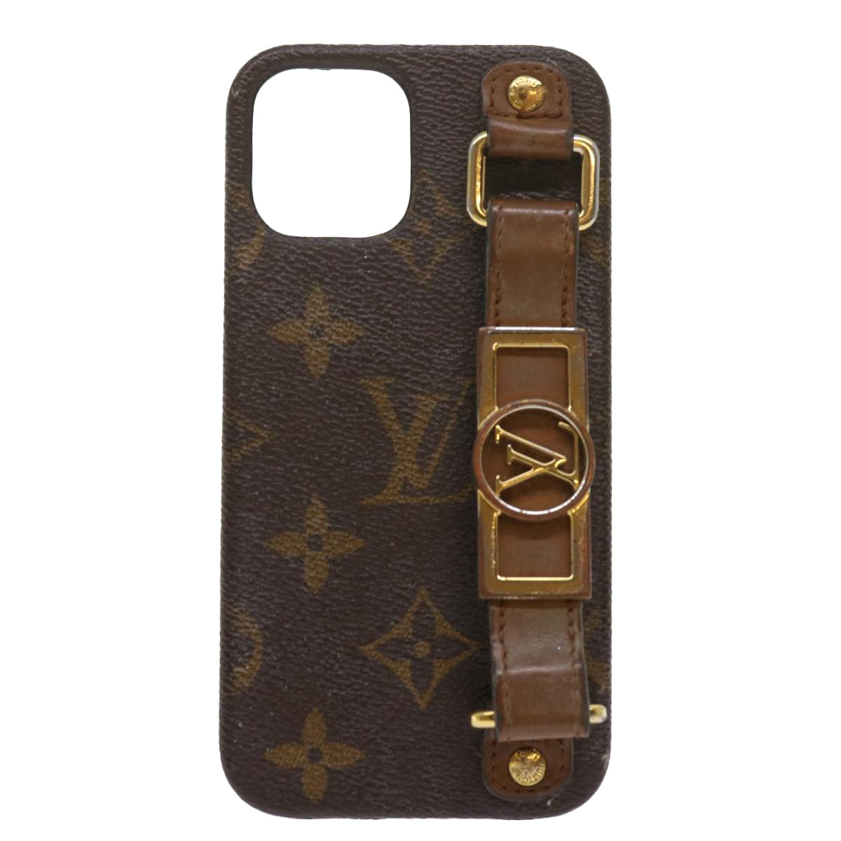 LOUIS VUITTON Monogram iPhone12 12PRO Bumper Dauphine Case M69782 LV Auth tb1061