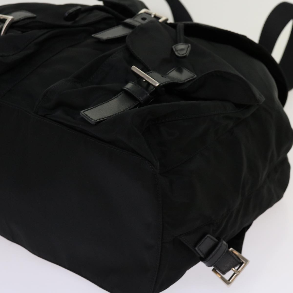 PRADA Backpack Nylon Black Auth tb1068