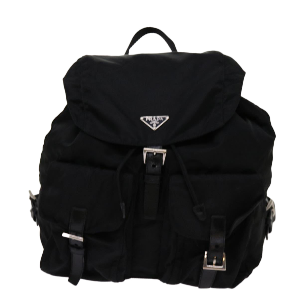 PRADA Backpack Nylon Black Auth tb1068