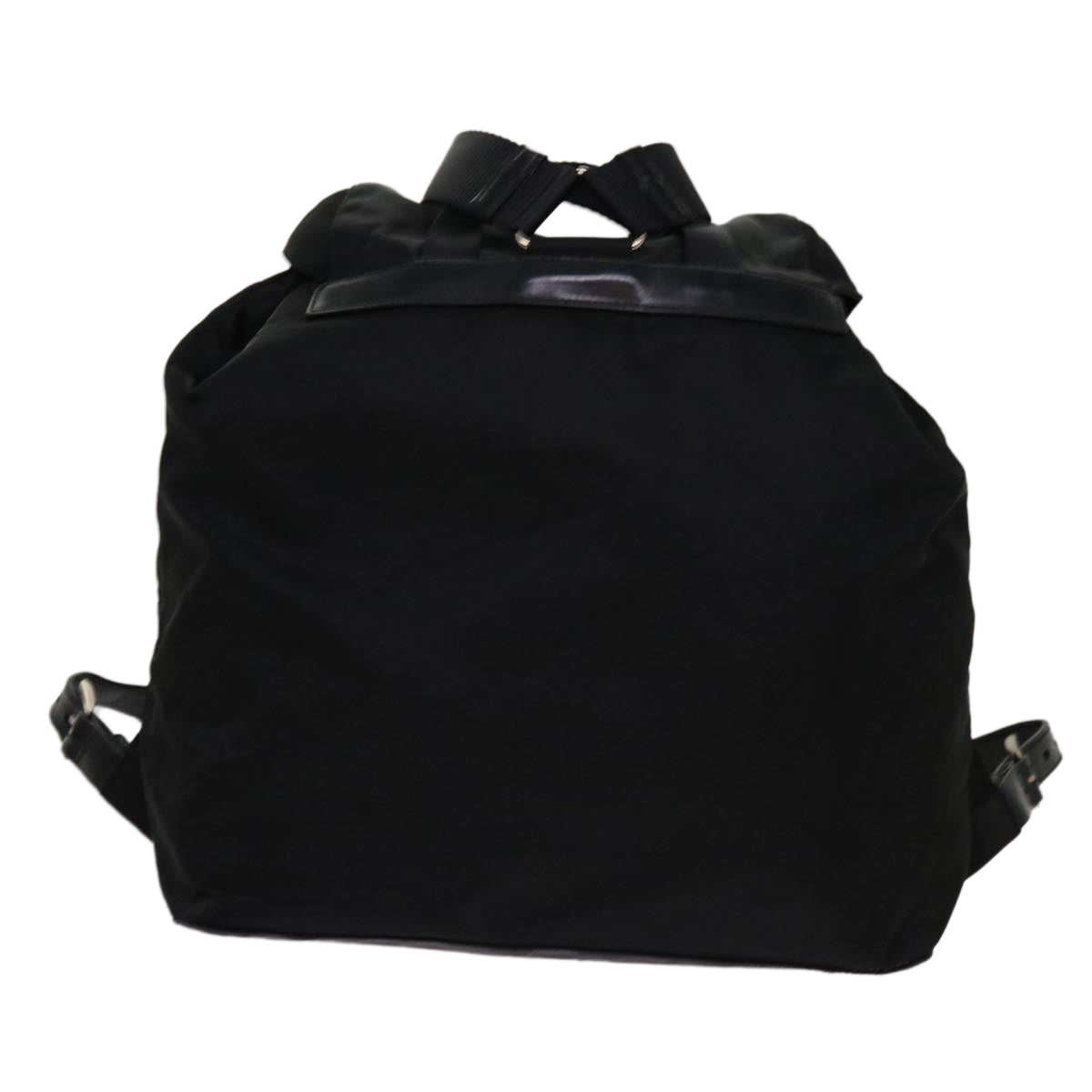 PRADA Backpack Nylon Black Auth tb1068 - 0