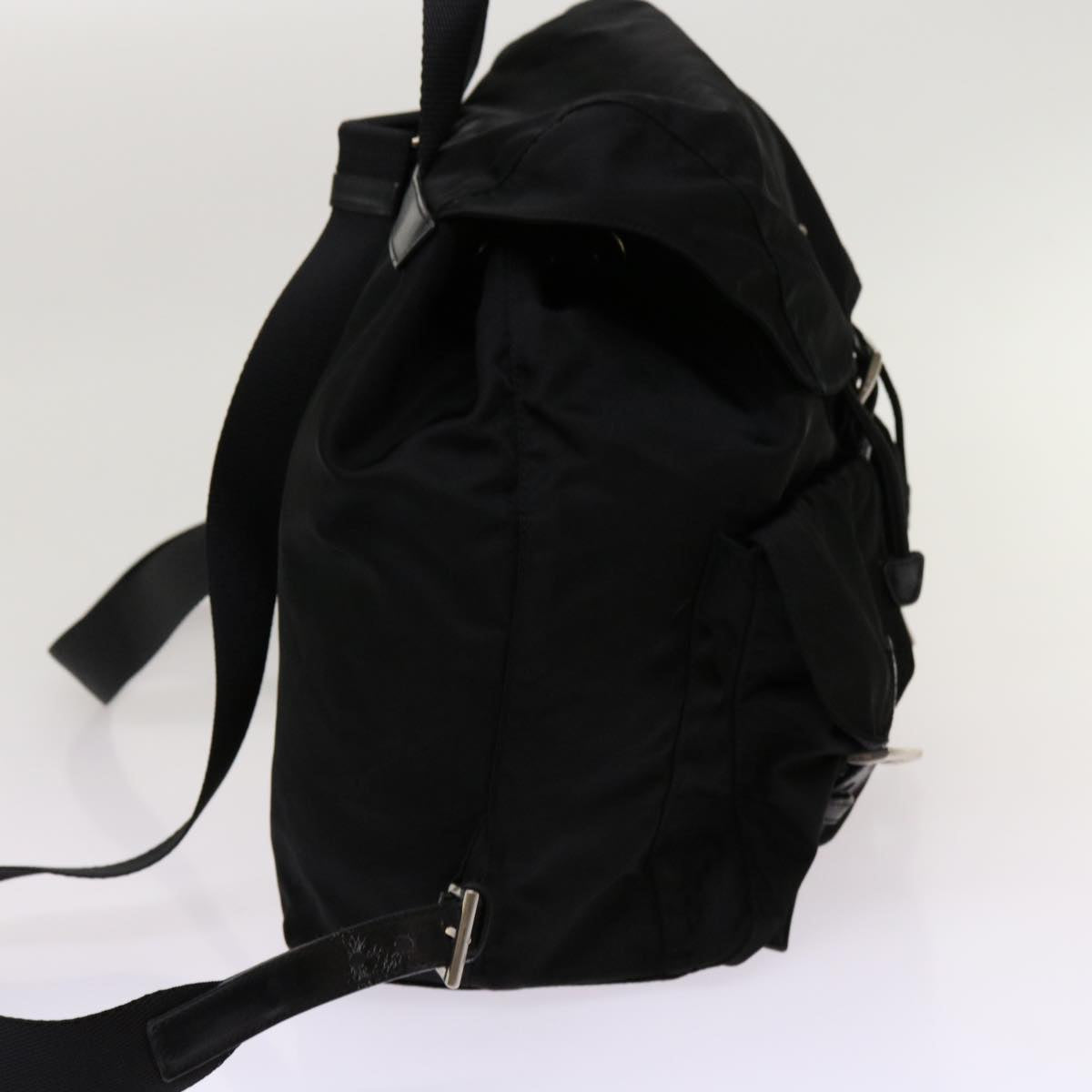 PRADA Backpack Nylon Black Auth tb1068