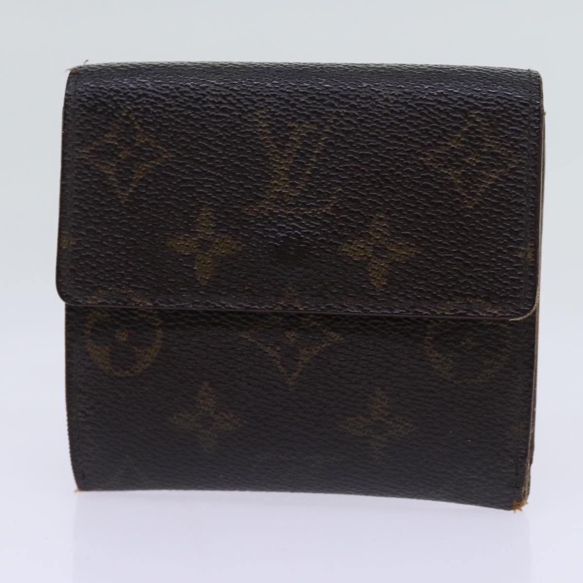 LOUIS VUITTON Gucci Bottega Monogram Wallet Leather 3Set Beige LV Auth tb1078