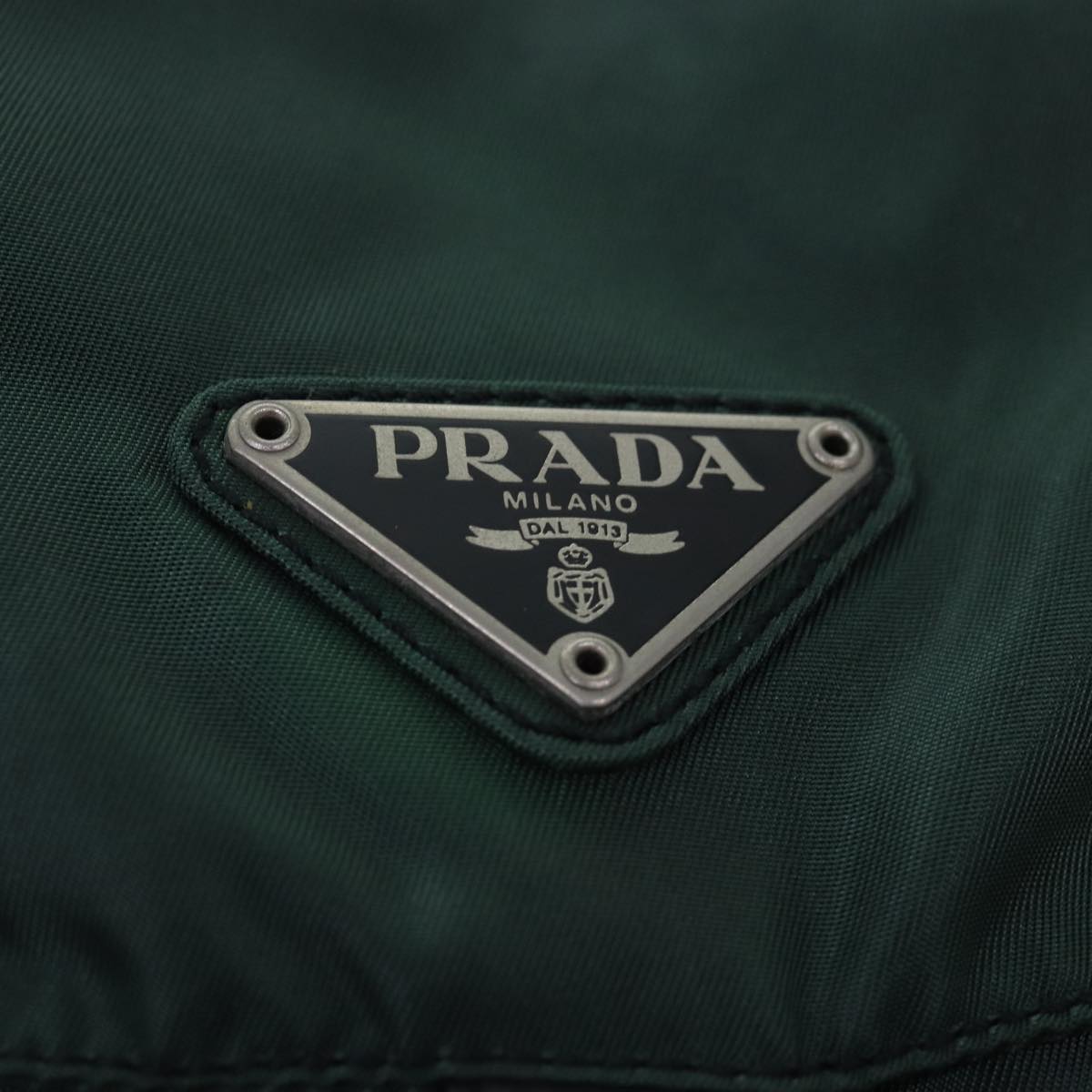 PRADA Backpack Nylon Khaki Auth tb1085