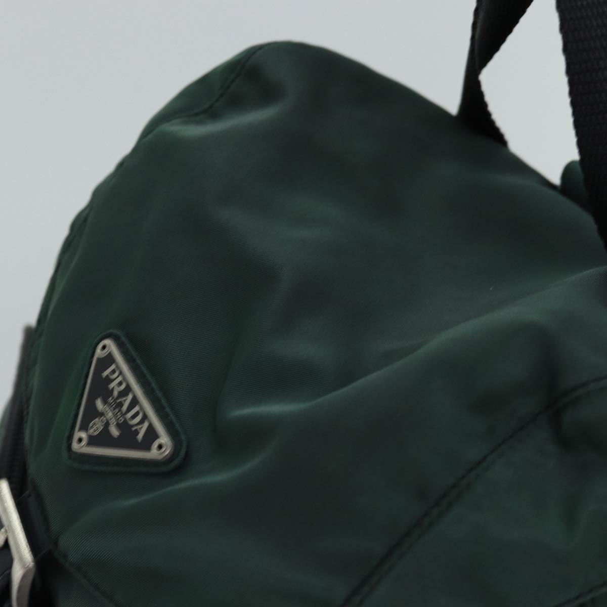 PRADA Backpack Nylon Khaki Auth tb1085